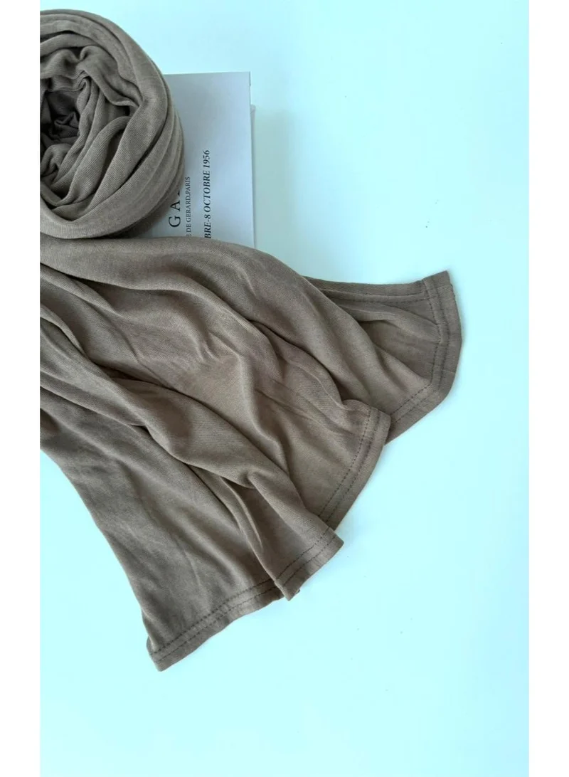 AL BENT AL SHARQIEH khaki brown cotton hijab shawl for Women | Best Price UAE